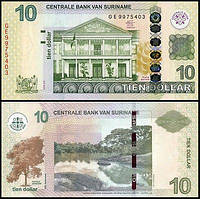 Сурінам / Suriname 10 dollars 2010 Pick 163 UNC