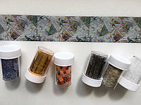 Фольга в баночке для литья и дизайна ногтей с 3Д рисунками №1, 100 см.