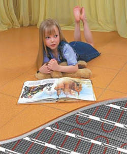 Fenix Електрична тепла підлога (Мат1210 Вт/7.55 кв. Нагрівальний мат LDTS 160 Вт/м.кв під плитку, фото 2