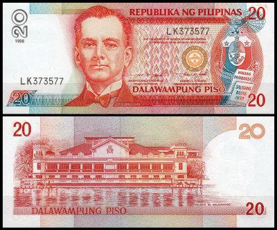 Філіппіни / Pilipinas 20 piso 2012 Pick 182 UNC