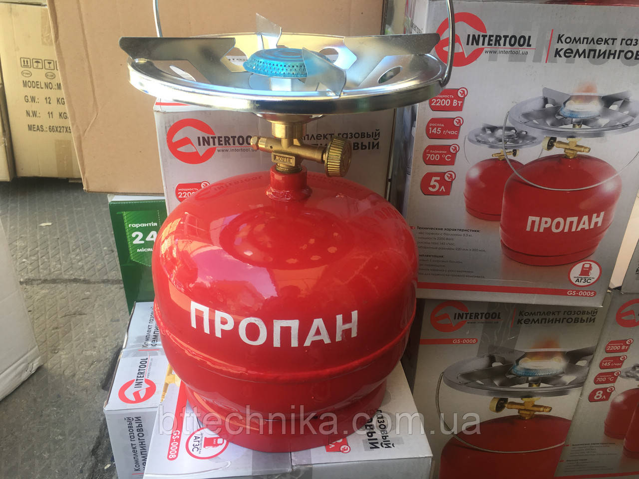 Газовий балон з пальником 12 л Турист