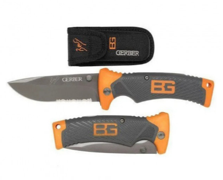 

Нож складной туристический GERBER Bear Grylls с чехлом, нож - 50619