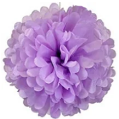 

Бумажный помпон для оформления 35 см сиреневый