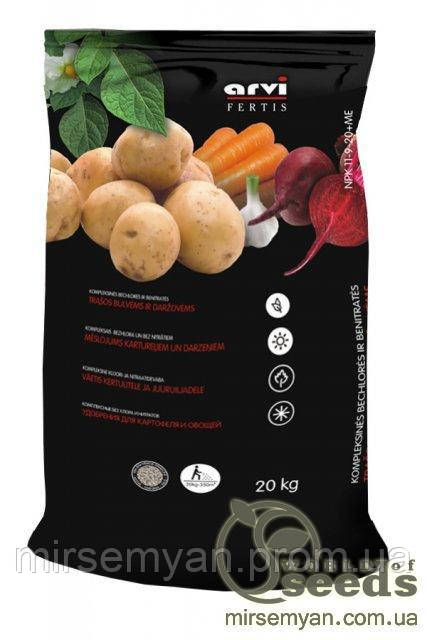 Добрива для картоплі та овочів NPK 11-9-20, Арві (Arvi Fertis) 20 кг.