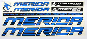 Наклейка Merida на раму велосипеда, синій (NAK037)