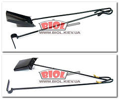 Кічерга із совком 65 см (набір 2 пр.) для мангала круглий переріз прута