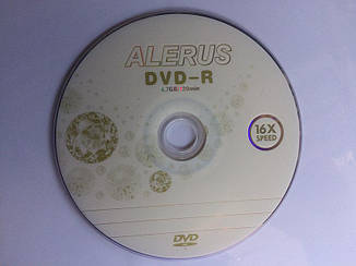 DVD-R диски для відео ALERUS 16x Bulk/50