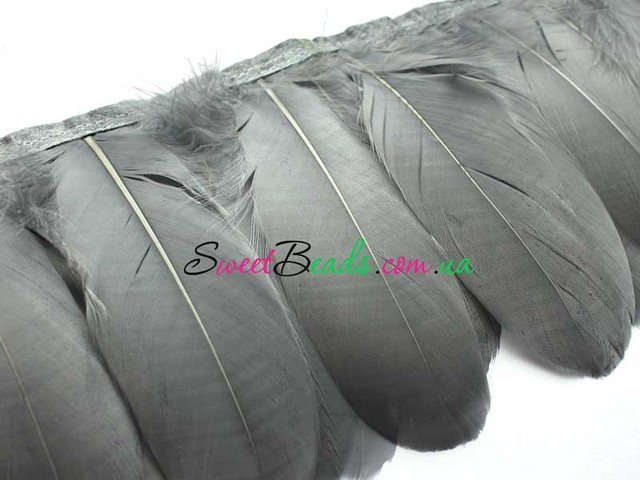 Пера гусячі-2, сірий, фото 1