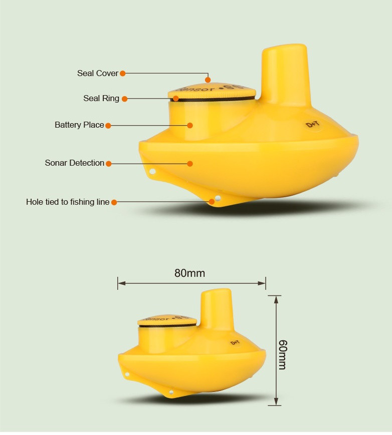 Датчик для беспроводных эхолот Lucky ffw718, ff718li, ff518, ff718liw, ff718lic, ff718lic-w, fish finder - фото 3 - id-p3199453