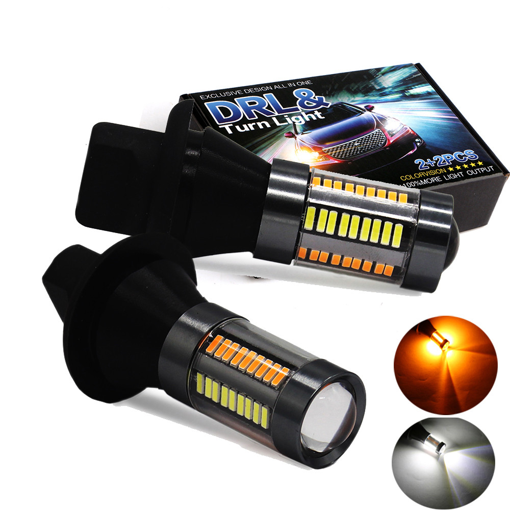 Автолампи LED ДХО з функцією повороту T20 7440