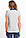 Сіра жіноча футболка De Facto / Де Факто з синім коміром, фото 3