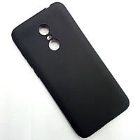 Матовый чёрный чехол для Xiaomi Redmi 5 Plus