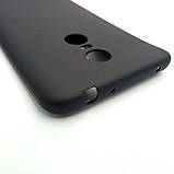 Матовий чорний чохол для Xiaomi Redmi 5 Plus, фото 3