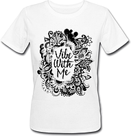 Женская футболка Vibe With Me (белая)