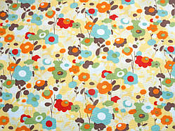 Відріз тканини жовта галявина 50 х 48 см.