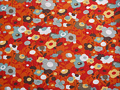 Відріз тканини червона поляна 50 х 47 см.