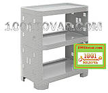 Взуттєва пластикова полку Ротанг, бежево-кремова, 4 яруси, фото 7