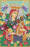 З-227 Схема для вышивки бисером Образ Пресвятой Богородицы Благоуханный цвет.