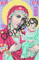 З-148 Схема для вышивки бисером Тихвинская икона Божией Матери.