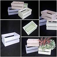 Декоративный ящик из дерева, 10х20х12 см., 100/80 (цена за 1 шт. + 20 гр.)