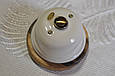 Ретро кнопка звонка  порцелянова Artlight  біла, фурнітура бронза, хром., фото 9