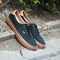 Кеды текстильные мужские Vans Era 59 Black Gum Brown " Черные с коричневой подошвой" р. 7,5;8,5;11 (40;41;45)