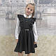 Шкільний сарафан для дівчинки "Гричко" чорний, розміри 32 — 42 на зріст 128 — 156, фото 2