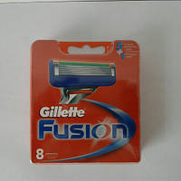 Кассеты для бритья Gillette Fusion 8 шт. ( Картриджи, лезвия Жиллет фьюжин оригинал )