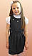 Шкільний сарафан для дівчинки "Патик" чорний, розміри ,30 - 40, фото 3
