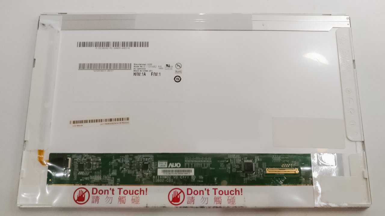 Матриця для ноутбука 11,6 Led Normal 1366x768 40pin lvds роз'єм праворуч внизу LP116WH1 B116XW02 б/в #