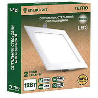 Світильний стельовий світлодіодний ENERLIGHT TETRO 18 Вт 4000 К ш.к 4823093500631
