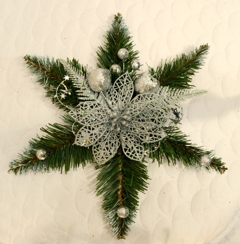 Зірка різдвяна срібло 0500S