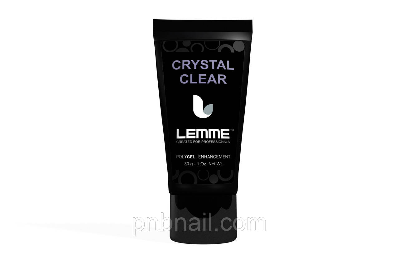 Poly gel Lemme Crystal Clear - кришталево-прозорий, 30 мл, фото 1