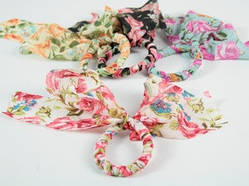 Гумка для волосся Бантик Квіти великі 6 кольорів / Гумка для волосся Бантик Квіти великі 6 кольорів 10x4x1 см