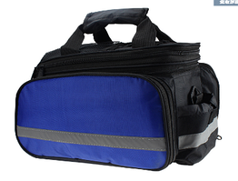 Сумка велосипедна на багажник велештани синя