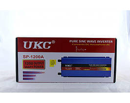 Перетворювач напруги інвертор синусоїда UKC AC/DC sine 1200W