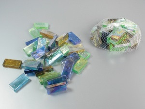 Наповнювач скляний Мармелад Мікс Цвтов Перламутр / Наповнювач скляний Мармелад Мікс Цвтов Перламутр 4x2 см, фото 1