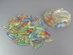 Наповнювач скляний Бурульки Кришталевий Мікс Кольоровий / Наповнювач скляний Бурульки Кришталевий Мікс Кольоровий 3 см