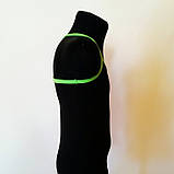 Майка спортивна бавовняна на бретелях для гімнастики, фото 2