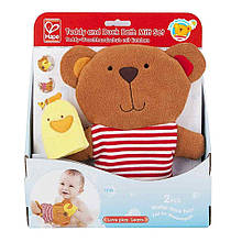 Іграшка для ванної Hape Teddy and Duck Bath Mitt Set (E0200)