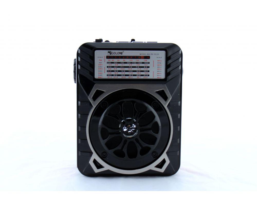 Радіоприймач із вбудованим ліхтариком Golon RX-9133 SD/USB портативний