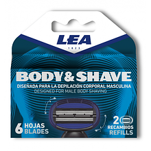 Змінні касети для бритви LEA BODY&SHAVE System 2 шт.