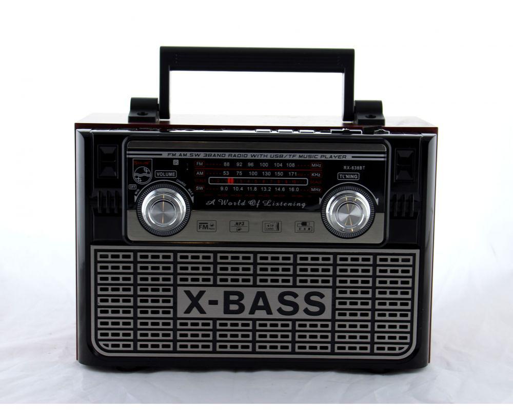 Радіоприймач Golon RX 638 BT портативна колонка bluetooth/USD/MP3/FM 