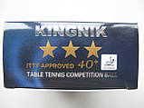 Kingnik Premium Poly 40+ 3* (6 шт.) пластикові м'ячі настільний теніс, фото 7