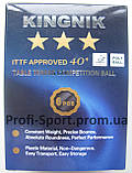 Kingnik Premium Poly 40+ 3* (6 шт.) пластикові м'ячі настільний теніс, фото 5