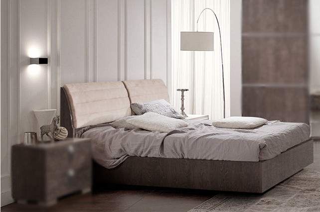 Ліжко 1.6 двоспальне з МДФ + підйомник Вірджінія Слониммебель, фото 1