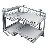 Магічний кут FRONT 900 мм, лівого відкривання, хром, Muller