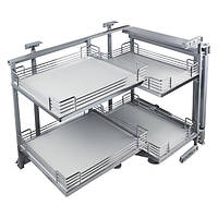 Магічний кут FRONT 900 мм, правого відкривання, хром, Muller