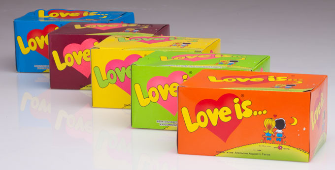 Жувальна гумка Love is Любов це