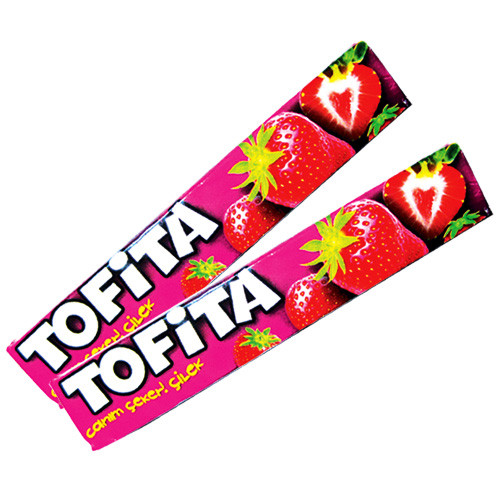 Жевательная конфета Tofita тофита клубника 47 гр. Kent, цена 325.10 грн ...